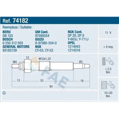 E 74182 FAE