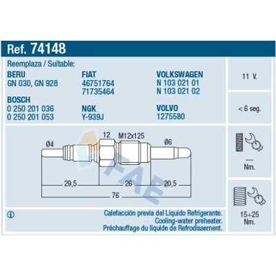 E 74148 FAE