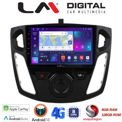 LM Digital - LM ZT8150 GPS Οθόνη OEM Multimedia Αυτοκινήτου για FORD FOCUS 20152018 (CarPlay/AndroidAuto/BT/GPS/WIFI/GPRS)