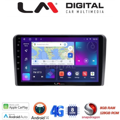 LM Digital - LM ZT8190 GPS Οθόνη OEM Multimedia Αυτοκινήτου για PEUGEOT 308 2013 (CarPlay/AndroidAuto/BT/GPS/WIFI/GPRS)