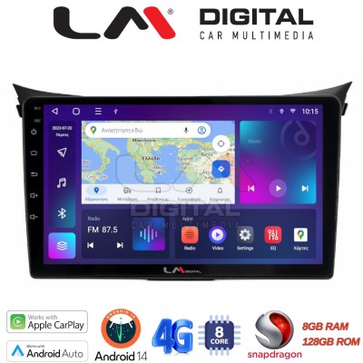 LM Digital - LM ZT8156 GPS Οθόνη OEM Multimedia Αυτοκινήτου για Hyundai i30 2012 2017 (CarPlay/AndroidAuto/BT/GPS/WIFI/GPRS)