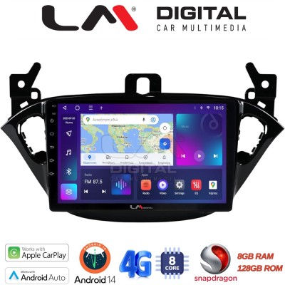 LM Digital - LM ZT8521 GPS Οθόνη OEM Multimedia Αυτοκινήτου για Opel Corsa E 2015 2018 (CarPlay/AndroidAuto/BT/GPS/WIFI/GPRS)
