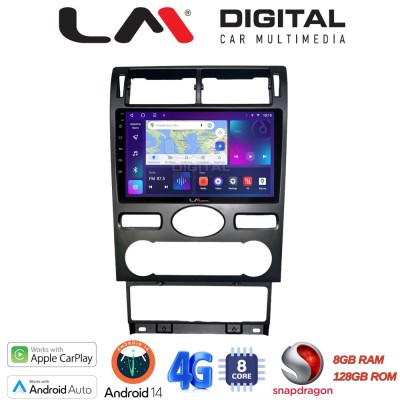LM Digital - LM ZT8104 GPS Οθόνη OEM Multimedia Αυτοκινήτου για Ford Mondeo 2003 2006 (CarPlay/AndroidAuto/BT/GPS/WIFI/GPRS)