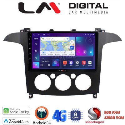 LM Digital - LM ZT8003A GPS Οθόνη OEM Multimedia Αυτοκινήτου για Ford S-Max 2006 2014 (CarPlay/AndroidAuto/BT/GPS/WIFI/GPRS)