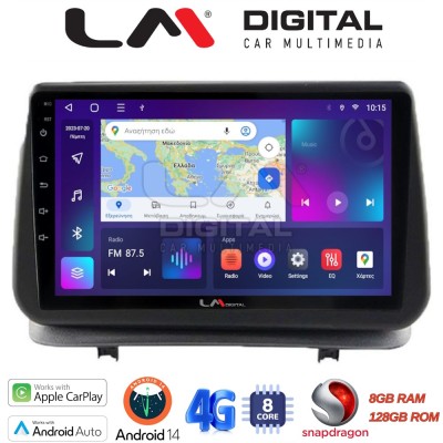 LM Digital - LM ZT8319 GPS Οθόνη OEM Multimedia Αυτοκινήτου για Renault Clio III 2005 2011 (CarPlay/AndroidAuto/BT/GPS/WIFI/GPR