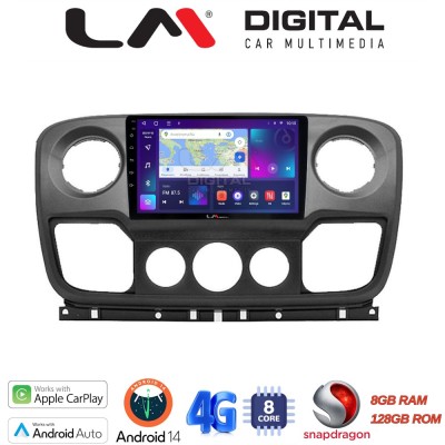 LM Digital - LM ZT8503 GPS Οθόνη OEM Multimedia Αυτοκινήτου για NISSAN NV400 2011 2020 OPEL Movano 2011 2020 RENAULT Master III