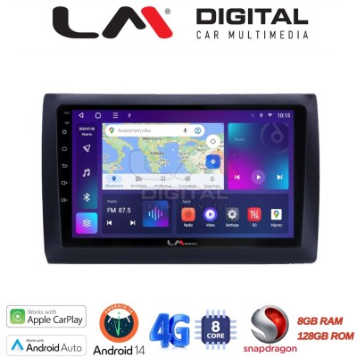 LM Digital - LM ZT8466 GPS Οθόνη OEM Multimedia Αυτοκινήτου για Fiat Stilo 2001 2007 (CarPlay/AndroidAuto/BT/GPS/WIFI/GPRS)