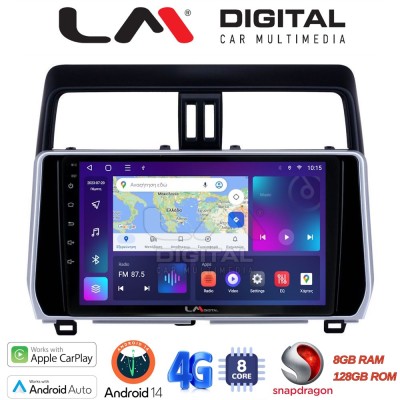 LM Digital - LM ZT8400 GPS Οθόνη OEM Multimedia Αυτοκινήτου για Toytota Land Cruiser 2019 (CarPlay/AndroidAuto/BT/GPS/WIFI/GPRS)