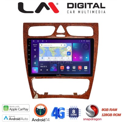 LM Digital - LM ZT8171W GPS Οθόνη OEM Multimedia Αυτοκινήτου για Mercedes C Class 1999 2004 (Προ Facelift) (CarPlay/AndroidAuto