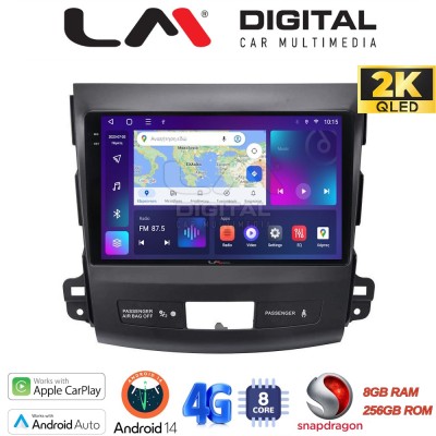 LM Digital - LM ZQ8056 GPS Οθόνη OEM Multimedia Αυτοκινήτου για OUTLANDER, C CROSSER,4007 20062012 (CarPlay/AndroidAuto/BT/GPS/W