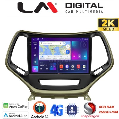 LM Digital - LM ZQ8119 GPS Οθόνη OEM Multimedia Αυτοκινήτου για JEEP CHEROKEE 2014 (CarPlay/AndroidAuto/BT/GPS/WIFI/GPRS)