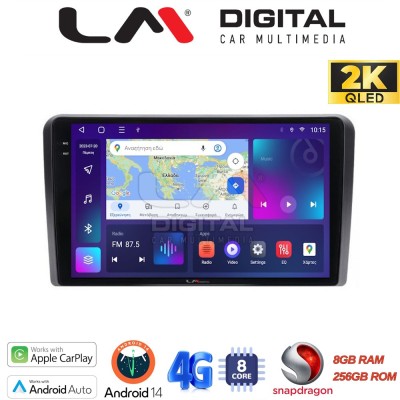 LM Digital - LM ZQ8190 GPS Οθόνη OEM Multimedia Αυτοκινήτου για PEUGEOT 308 2013 (CarPlay/AndroidAuto/BT/GPS/WIFI/GPRS)