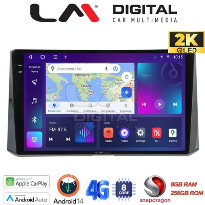 LM Digital - LM ZQ8204 GPS Οθόνη OEM Multimedia Αυτοκινήτου για Toyota Corolla 2019 (CarPlay/AndroidAuto/BT/GPS/WIFI/GPRS)