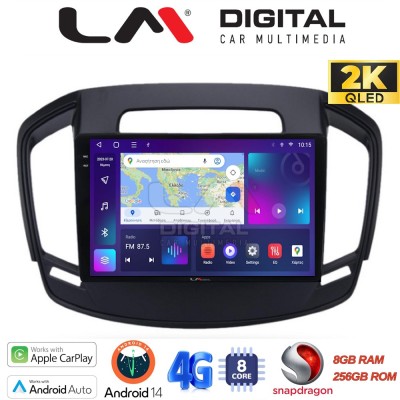 LM Digital - LM ZQ8338 GPS Οθόνη OEM Multimedia Αυτοκινήτου για OPEL INSIGNIA 2014 (CarPlay/AndroidAuto/BT/GPS/WIFI/GPRS)