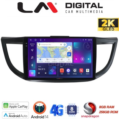 LM Digital - LM ZQ8378 GPS Οθόνη OEM Multimedia Αυτοκινήτου για HONDA CRV 20132017 (CarPlay/AndroidAuto/BT/GPS/WIFI/GPRS)