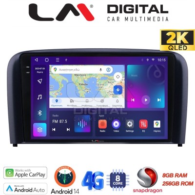 LM Digital - LM ZQ8393 GPS Οθόνη OEM Multimedia Αυτοκινήτου για Volvo S80 2004 2006 (CarPlay/AndroidAuto/BT/GPS/WIFI/GPRS)