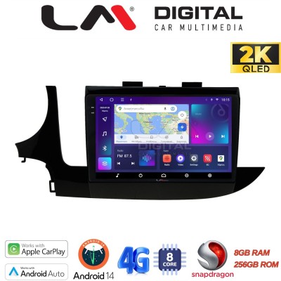 LM Digital - LM ZQ8536 GPS Οθόνη OEM Multimedia Αυτοκινήτου για OPEL MOKKA 2016 (CarPlay/AndroidAuto/BT/GPS/WIFI/GPRS)