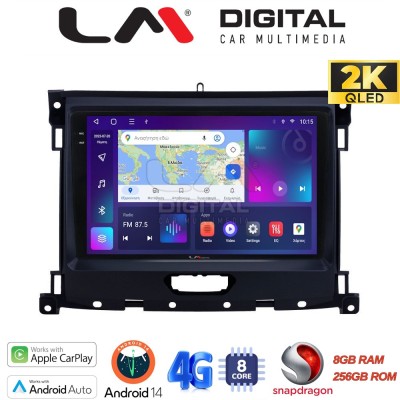 LM Digital - LM ZQ8575 GPS Οθόνη OEM Multimedia Αυτοκινήτου για FORD RANGER 2019 (CarPlay/AndroidAuto/BT/GPS/WIFI/GPRS)