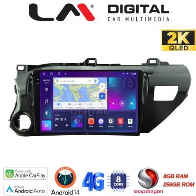 LM Digital - LM ZQ8588 GPS Οθόνη OEM Multimedia Αυτοκινήτου για TOYOTA HILUX 2017 (CarPlay/AndroidAuto/BT/GPS/WIFI/GPRS)