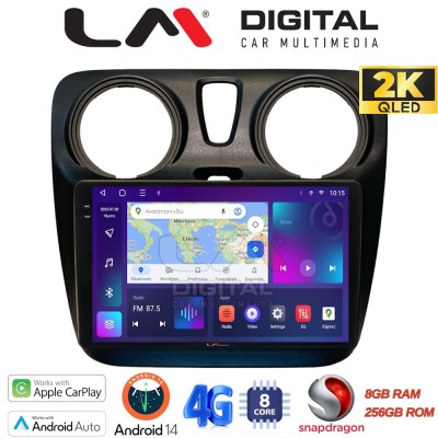 LM Digital - LM ZQ8657 GPS Οθόνη OEM Multimedia Αυτοκινήτου για Dacia Dokker 2012 (CarPlay/AndroidAuto/BT/GPS/WIFI/GPRS)