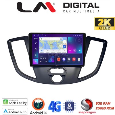 LM Digital - LM ZQ8758 GPS Οθόνη OEM Multimedia Αυτοκινήτου για Ford Transit 2013 2018 (CarPlay/AndroidAuto/BT/GPS/WIFI/GPRS)
