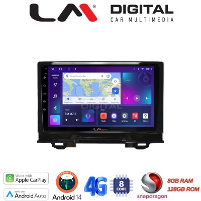 LM Digital - LM ZT8424 GPS Οθόνη OEM Multimedia Αυτοκινήτου για Honda HRV 2021 (CarPlay/AndroidAuto/BT/GPS/WIFI/GPRS)