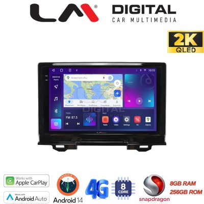 LM Digital - LM ZQ8424 GPS Οθόνη OEM Multimedia Αυτοκινήτου για Honda HRV 2021 (CarPlay/AndroidAuto/BT/GPS/WIFI/GPRS)