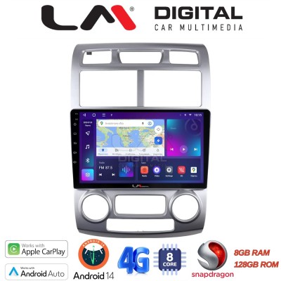 LM Digital - LM ZT8023SC GPS Οθόνη OEM Multimedia Αυτοκινήτου για Kia Sportage 2004 2010 (CarPlay/AndroidAuto/BT/GPS/WIFI/GPRS)