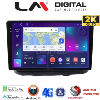 LM Digital - LM ZQ8210 GPS Οθόνη OEM Multimedia Αυτοκινήτου για Fiat Doblo 2002 2007 (CarPlay/AndroidAuto/BT/GPS/WIFI/GPRS)