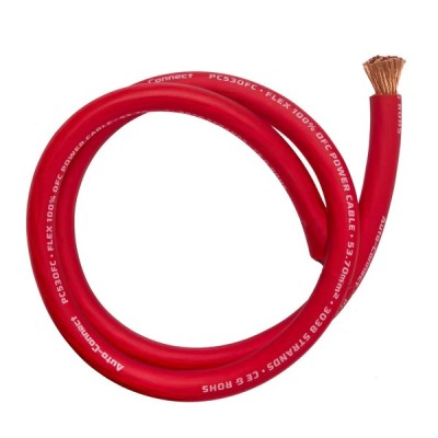 PC21CCAR Pure 30% OFC 70% Alu 21.6mm² Power Wire Auto Connect, red