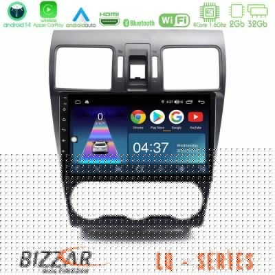 Bizzar LQ Series 4Core Android14 2+32GB Subaru Forester 2015-2018 Navigation Multimedia Tablet 9" Με Carplay & Android Auto