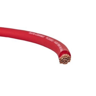 PC21OFCR Power Cable Red 4AWG/21,6mm2 OFC Auto-Connect, Sold by the meter