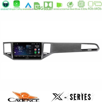 Cadence X Series VW Sportsvan 2014-2020 8core Android 14 4+64GB Navigation Multimedia Tablet 9"