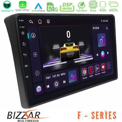 Bizzar F Series 8Core Android14 4+64GB Fiat Ducato/Citroen Jumper/Peugeot Boxer Navigation Multimedia Tablet 9" Με Carplay & And
