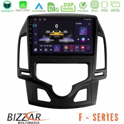 Bizzar F Series 8Core Android14 4+64GB Hyundai i30 2007-2012 Auto A/C Navigation Multimedia Tablet 9" Με Carplay & Android Auto