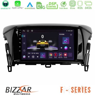 Bizzar F Series 8Core Android14 4+64GB Mitsubishi Eclipse Cross Navigation Multimedia Tablet 9" Με Carplay & Android Auto