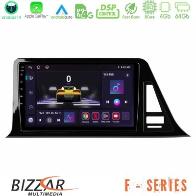 Bizzar F Series 8Core Android14 4+64GB Toyota CH-R Navigation Multimedia Tablet 9" Με Carplay & Android Auto