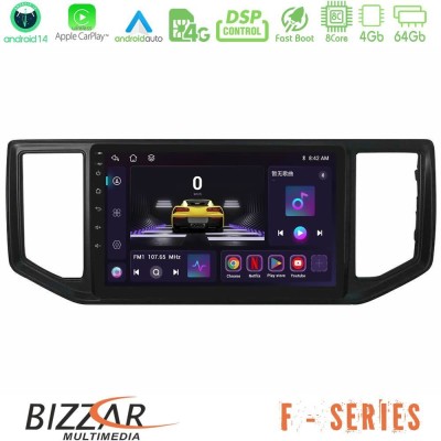 Bizzar F Series 8Core Android14 4+64GB VW Amarok 2017-2022 Navigation Multimedia Tablet 9" Με Carplay & Android Auto