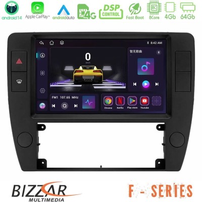 Bizzar F Series 8Core Android14 4+64GB VW Passat B5 2001-2005 Navigation Multimedia Tablet 9" Με Carplay & Android Auto