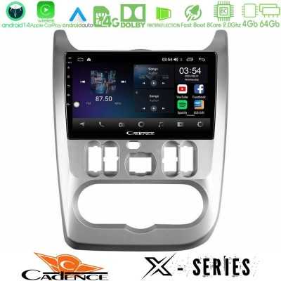 Cadence X Series Dacia Duster/Sandero/Logan 8core Android 14 4+64GB Navigation Multimedia Tablet 9"