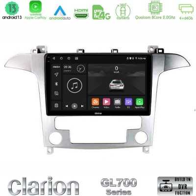 Clarion GL700 Series Ford S-Max 2006-2012 8Core Android13 4+64GB Navigation Multimedia Tablet 9" Με Carplay & Android Auto Με Ca