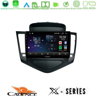 Cadence X Series Chevrolet Cruze 2009-2012 8core Android 14 4+64GB Navigation Multimedia Tablet 9"