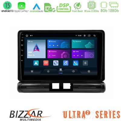 Bizzar Ultra Series Citroen C3 2016- 8core Android13 8+128GB Navigation Multimedia Tablet 9"