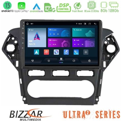 Bizzar Ultra Series Ford Mondeo 2011-2014 8core Android13 8+128GB Navigation Multimedia Tablet 9"