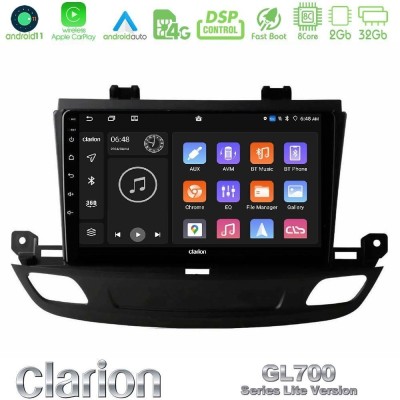Clarion GL700 Lite Series 8Core Android11 2+32GB Opel Insignia 2 2017-2020 Navigation Multimedia Tablet 9" Με Carplay & Android 