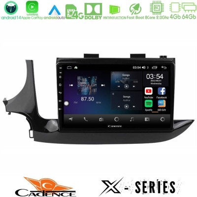 Cadence X Series Opel Mokka 2016-2020 8core Android 14 4+64GB Navigation Multimedia Tablet 9"