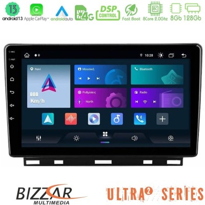 Bizzar Ultra Series Renault Clio 5 2020-2024 8core Android13 8+128GB Navigation Multimedia Tablet 9"