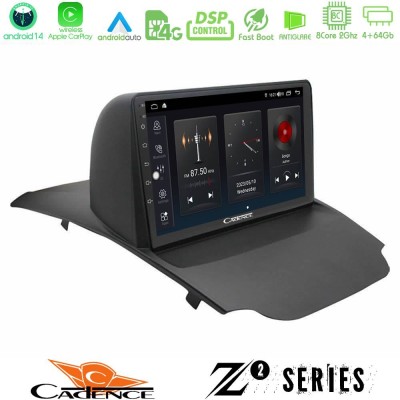 Cadence Z2 Series 8Core Android14 4+64GB Ford Ecosport 2014-2017 Navigation Multimedia Tablet 9" Με Carplay & Android Auto