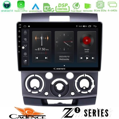 Cadence Z2 Series 8Core Android14 4+64GB Ford Ranger/Mazda BT50 Navigation Multimedia Tablet 9" Με Carplay & Android Auto