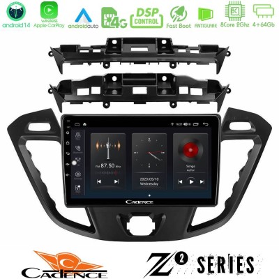 Cadence Z2 Series 8Core Android14 4+64GB Ford Transit Custom/Tourneo Custom Navigation Multimedia Tablet 9" Με Carplay & Android